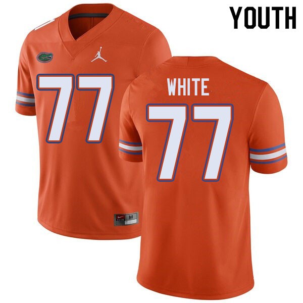 Jordan Brand Youth #77 Ethan White Florida Gators College Football Jerseys Orange